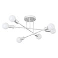 thumbnail image 2 of 6 Lights Chandelier Lighting, Semi Flush Mount Ceiling Light Fixture,Modern Ceiling Lamps for Kitchen Dining Living Room Bedroom, 2 of 6