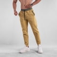 thumbnail image 4 of Pantalones cargo informales con cordón para hombre: corte holgado, talla grande americana, poliéster, para todas las estaciones, tallas XS-XL, color liso, a la moda para actividades al aire libre/d, 4 of 6