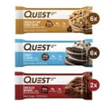 thumbnail image 3 of Quest Protein Bar Variety Pack (Chocolate Chip Cookie Dough, Cookies & Cream, Chocolate Brownie) - Gluten Free, 14 Ct. (2 Lbs. Total), 3 of 6
