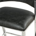 thumbnail image 4 of Hillsdale Molina 26 Metal Contemporary Counter Stool in Chrome/Gray, 4 of 8