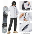 thumbnail image 7 of TACVASEN Women's Winter Waterproof Windproof Snow Ski Jackets Warm Thermal Fleece Thick Hooded Coat with Multi-Pockets for Outdoor Hiking Snowboarding White XL, 7 of 7