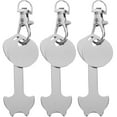 thumbnail image 1 of 3pcs Shopping Cart Tokens Key Ring Coin Holder Keychain Cart Coin Keychain, 1 of 8