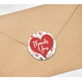 thumbnail image 4 of Darling Souvenir DIY Heart & Cherry Blossom Round 45 Pcs Thank You Stickers Gift-1.6 Inches, 4 of 4