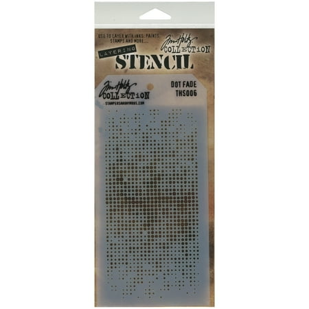 UPC: 0794504708059 | Tim Holtz Layered Stencil 4.125 X8.5 -Dot Fade