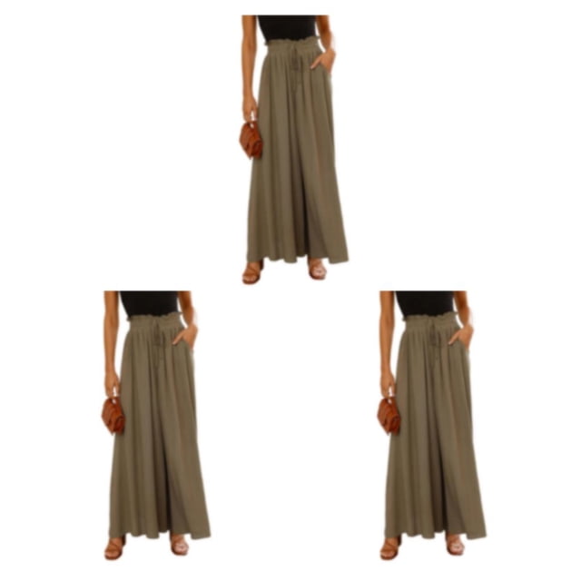 Qarigey Pantalones de moda de verano para mujer: pantalones de estilo fino, frescos y elegantes, moda de mujer, verde lino s 1 Type1 NO1