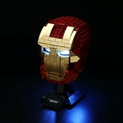 LIGHTAILING Led Lighting Set for Iron Man Helmet Building Blocks Model, Compatible with 76165 (Not Include the Building Set)