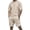 Beige#1053BB, variant on Mens Short Sets 2 Piece Outfits Waffle Knit Men's Short Sleeve T-Shirt & Shorts Set Athletic Casual Athletic Tracksuit for Summer White XL