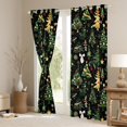 thumbnail image 3 of Feelyou Cartoon Xmas Tree Black Out Curtains for Teen, Winter Snowflake Curtains Pack of 2 (42x63 Each), Merry Christmas Theme Bedroom Curtains, Microfiber Bedroom Decor, 3 of 6