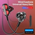 thumbnail image 1 of Gwong Electrónica Auriculares con cable Universal Pesado Bass 3.5mm Quad Core Dual Mover Mover Mover In-Ear Auriculares con MIC para teléfono móvil, 1 of 6