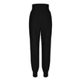 thumbnail image 6 of Brondbend Leggings with Pockets for Women Workout Pants for Women Solid Color Ankle Binding Elastic High Waisted Casual Yoga Pants Slim Leg Casual Fitness Running Lightweight, 6 of 7