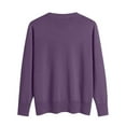 thumbnail image 5 of Cardigan Sweaters for Women Long Sleeve Open Front Button Down Outwear Casual Knit Comfy Soft Lightweight Cardigans Purple S, 5 of 5