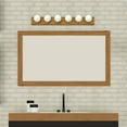 thumbnail image 5 of Design House Strip 6-Light Dimmable Contemporary Vanity Light, Honey Oak, 5 of 16