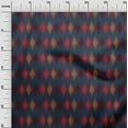 thumbnail image 2 of oneOone Silk Tabby Fabric Argyle Ikat Decor Fabric Printed BTY 42 Inch Wide, 2 of 4