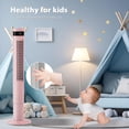 thumbnail image 5 of 43 Inch Tower Fan with Remote Control,Standing Electric Oscillating Floor Fans That Blow Cool Air,3 Speed Settings & 12 Timer,Small Bladeless Cooling Fan for Bedroom Office Dorm Room,Pink, 5 of 8