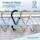 thumbnail image 5 of Juego de 12 ganchos para cortinas de ducha Blau Marité con forma de S, metal negro, 5 of 5