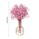 thumbnail image 3 of Ramo de hierba de la pampa artificial en jarrón | Tallos florales de seda rosa para bodas y decoración bohemia | Centro de mesa rústico | Flores artificiales de 32 cm, 3 of 6