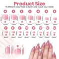 thumbnail image 7 of French Tip Press On Nails 60 Pcs, Medium Square Fake Nails - White Tip Acrylic False Nails for Fingers Toes, Reusable DIY Manicure Kit for Women, 7 of 7