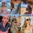 thumbnail image 5 of AWAYTR 35" Large Square Satin Head Scarf - Silk Hair Scarf Square Hair Bandanas Women Sleeping Head Wraps, 5 of 5