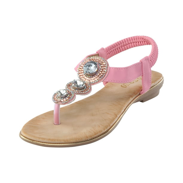 brown t strap flat sandals