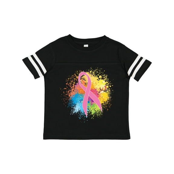 Inktastic Breast Cancer Awareness Ribbon Art Girls Toddler T-Shirt