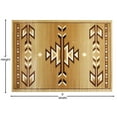 thumbnail image 5 of Emma + Oliver 4x5 Olefin Accent Rug with Southwestern Geometric Arrow Design in Brown, Black, Beige & Ivory and Natural Jute Backing, 5 of 6
