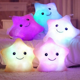 thumbnail image 2 of Peluche regalo de juguete LED estrella almohada luminoso lámpara de juguete cumpleaños infantil Navidad 24 cm x22 cm morado, 2 of 5