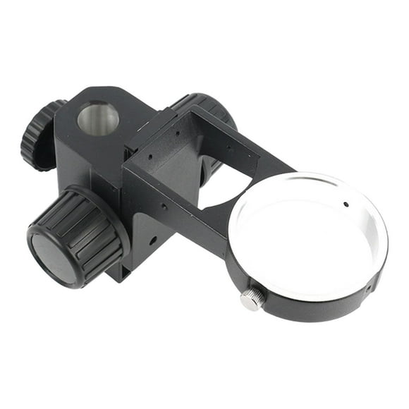 jinwen Microscope Focus Bracket Industry 25mm Column Hole Diameter Part Mount Stand Black