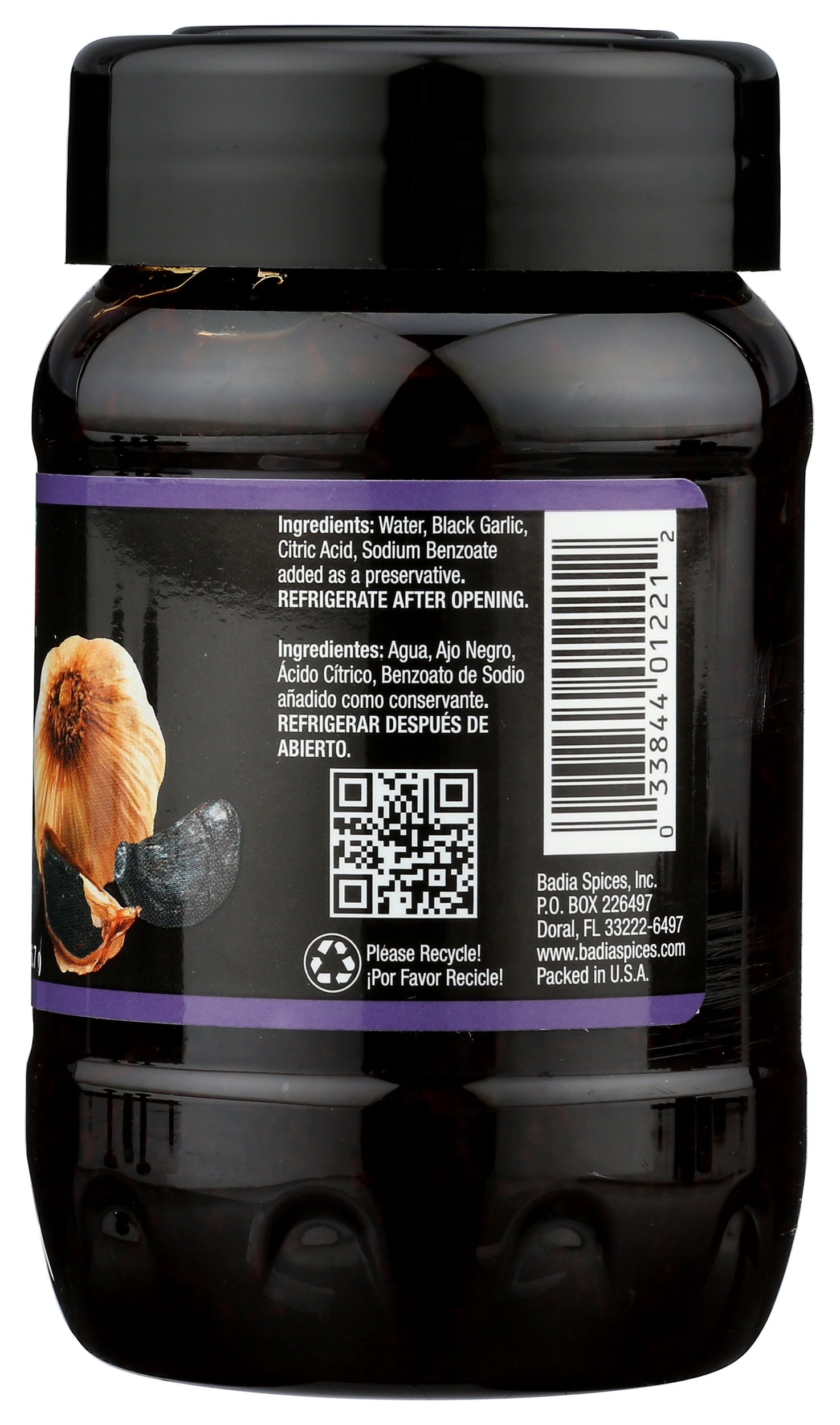 Pack of 6, Badia Minced Black Garlic in Water, 8 oz