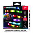 thumbnail image 1 of Tira de luces LED Monster de 3 m con reacción al sonido RGB USB, 1 of 7