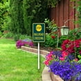 thumbnail image 5 of Yjiankangz Funny Stop Railroad Crossing Yard Sign with Stakes 4.6inx6in, Sturdy Aluminum Yard Signs Rust Free, Outdoor Lawn Yard Sign, Caution Metal Signs, Easy to Install, 5 of 7
