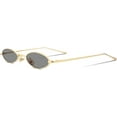 thumbnail image 1 of FEISEDY Vintage Small Sunglasses Oval Slender Metal Frame Candy Colors B2277, 1 of 6
