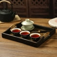 thumbnail image 3 of OFFIGAM Vintage Wooden Tea Tray Coffee Serving Tray for Home Kitchen Dining and Office Use - 1 Piece, 3 of 11