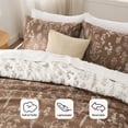 thumbnail image 3 of Juego de Edredón Bedsure Twin/Twin XL Marrón con Diseño Floral, 3 of 8
