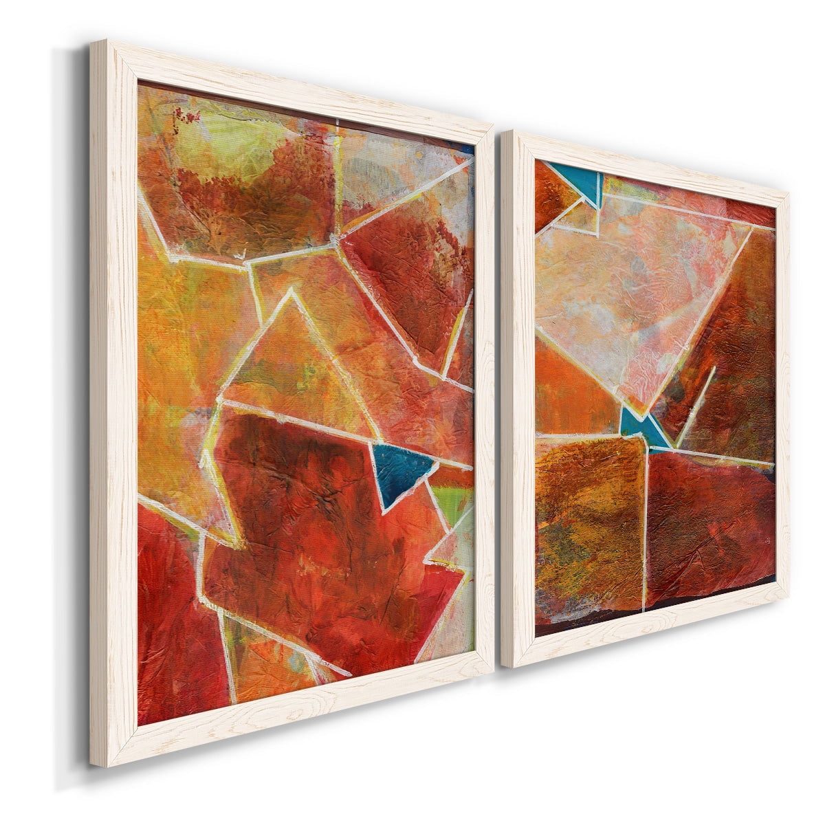 Primary Connection VII - Premium Framed Canvas 2 Piece Set - Ready to Hang