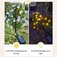 thumbnail image 4 of Solar Flowers Decorative Lights, 2 Pack Fairy Lights Pathway Walkway Patio Yard Landscape Decoration Christmas Garden Decor, Height 66cm-colored light, 4 of 6