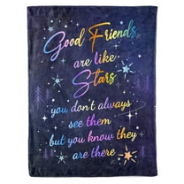 Qiushi Best Friend Birthday Gifts, Gifts for Best Friend,Bestie Gifts Blanket 50"X60",BFF Gifts, Soul Sister Graduation Gifts Ideas for Women,My Best Friend Blanket Purple