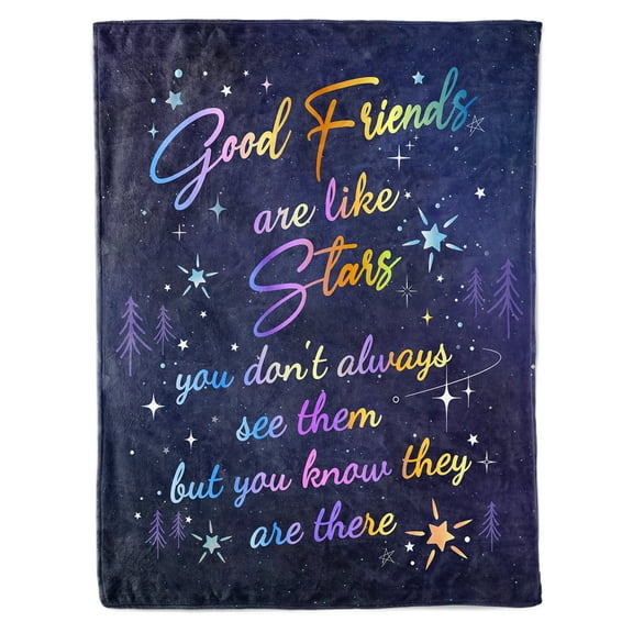 Qiushi Best Friend Birthday Gifts, Gifts for Best Friend,Bestie Gifts Blanket 50"X60",BFF Gifts, Soul Sister Graduation Gifts Ideas for Women,My Best Friend Blanket Purple
