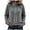 Grey, variant on Women Quarter Zip Pullover Long Sleeve Velvet Sweatshirt Soft Cozy Lightweight Fall Winter Casual Loose Fit Tops Warm Outdoor Sports Wear XL