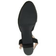 thumbnail image 6 of Journee Womens Roslynn Almond Toe High Block Heel Pumps, Widths Available, 6 of 10