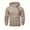 Khaki, variant on XIAONU Mens Hoodies Half-Zip Hooded Slim-Fit Sweatshirt, Retro Solid Color Long-Sleeve Pullover Hooded Sweatshirt