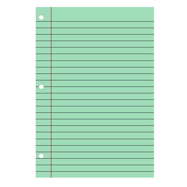 200 Sheets Colored Loose Leaf Paper, 8X11 Inch College Ruled 3-Hole Punched Filler Paper For 3-Ring Binders, Aesthetic Pastel Notebook Paper For School & Office