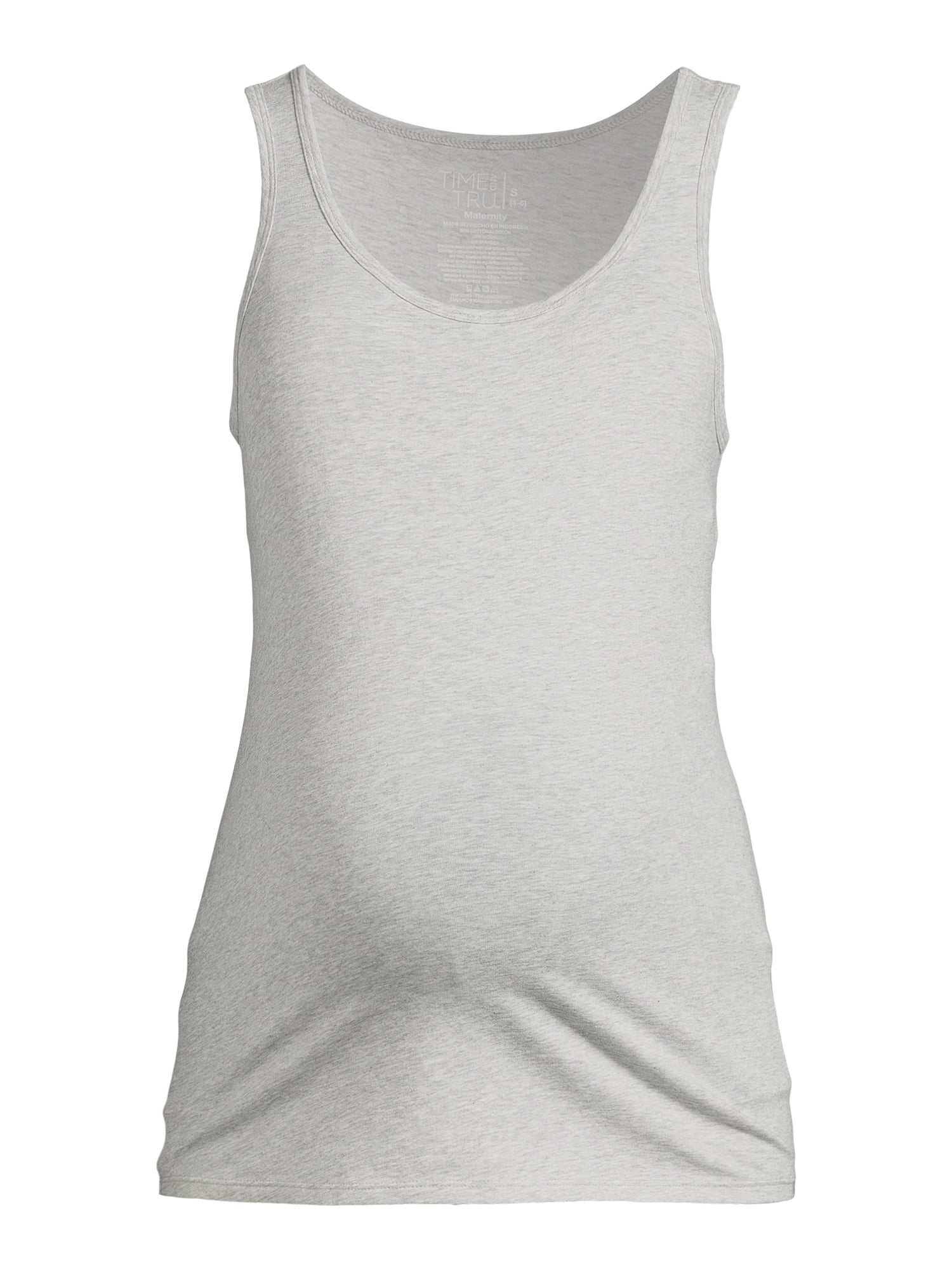 Time and Tru Maternity Essentials Non Shirred Tank, Sizes S-XXL