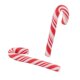 thumbnail image 1 of 100pcs Red And White Handmade Christmas Candy Cane Miniature Food Home Decor Clay Candy Cane About Ty, 1 of 5