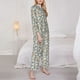 thumbnail image 3 of Balery White Popcorn Conjunto de Pijama con Estampado para Mujer, Conjunto de Dos Piezas con Manga Larga, Ropa de Dormir Suave con Bolsillos, Pijamas Cómodos-Large, 3 of 7