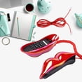 thumbnail image 2 of CHENJIEUS Lip Telephone, Advanced Home Telephone, Interesting Mouth Lip-Shaped Telephone, Electroplating Wire Phone, 2 of 5
