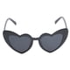 thumbnail image 4 of Gafas de sol de amor en forma de gafas de estilo retro vintage para mujer Negro, 4 of 7