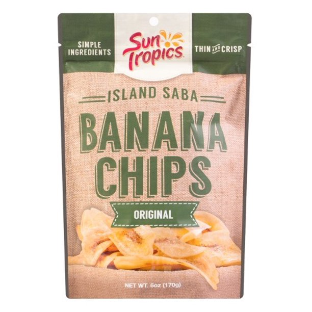 Sun Tropics Island Thin Banana Chips Original 6oz, 1 Pack