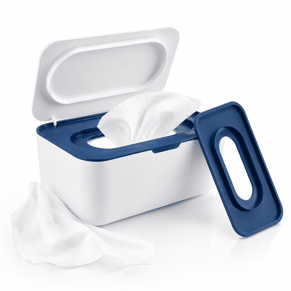 Baby Wipes Dispenser Case,Flushable Wipe Dispenser,Wipe Holder With Lids For Bathroom Refillable Wipe Container With Sealing Design