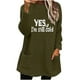 thumbnail image 2 of Ailaofu Womens Fall Long Sleeve T-Shirts Casual Tops for Leggings Loose Soft Blouses with Pocket, 2 of 4