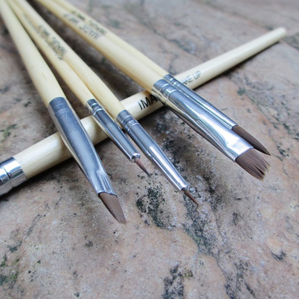 OTVIAP 6Pcs/Set IMAGIC Makeup Face Body Colorful Paint Woody Brushes